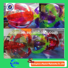 Verschiedene halbe Farbe Garten Wasserkugelbrunnen 0.8mm PVC menschlichen Wasser Blase Ball zum Verkauf